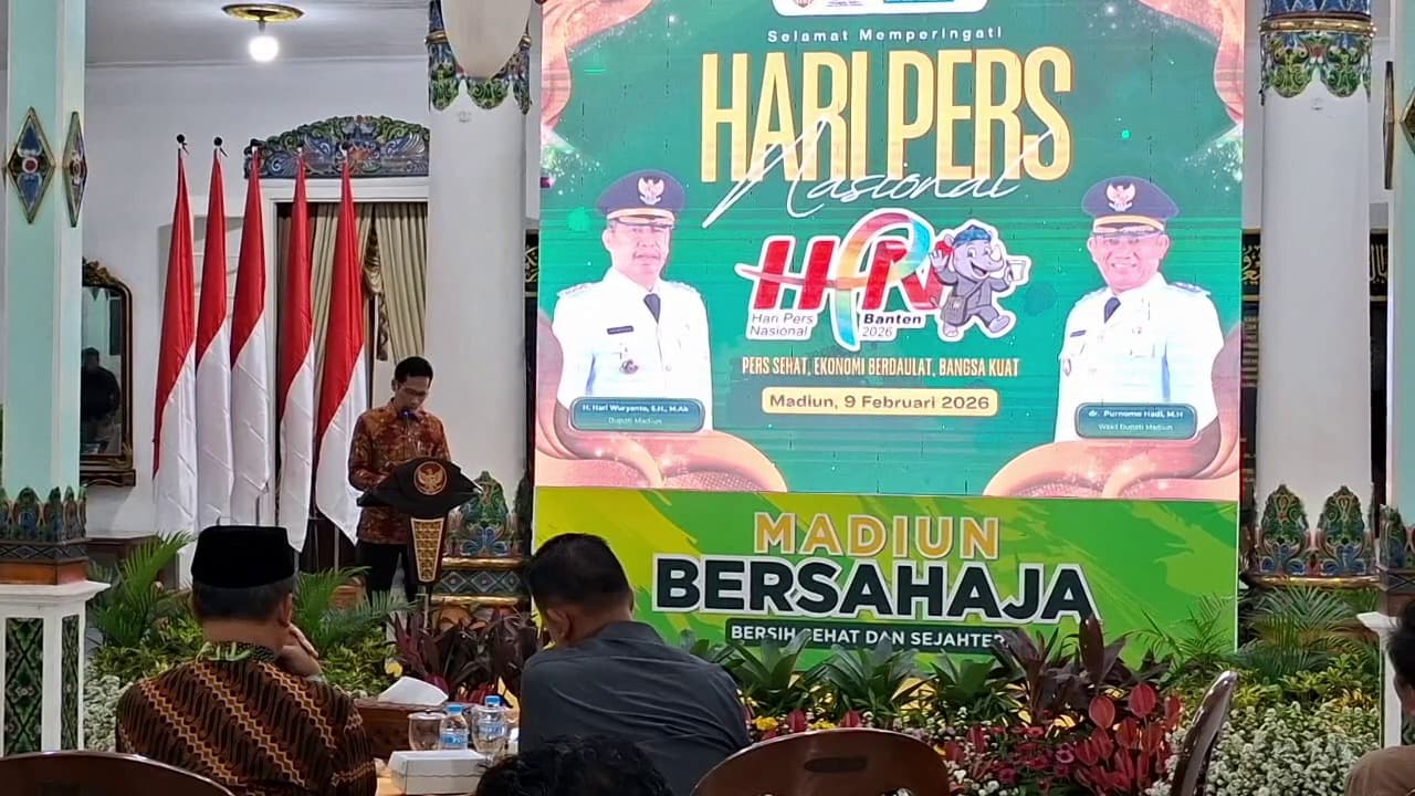 HPN 2026, Bupati Madiun Tekankan Insan Pers Bijak Manfaatkan AI Dan Jaga Etika Jurnalistik