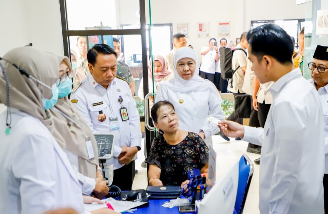 Gubernur Khofifah Pastikan 1,4 Juta Pasien BPJS PBI di Jatim Tetap Terlayani