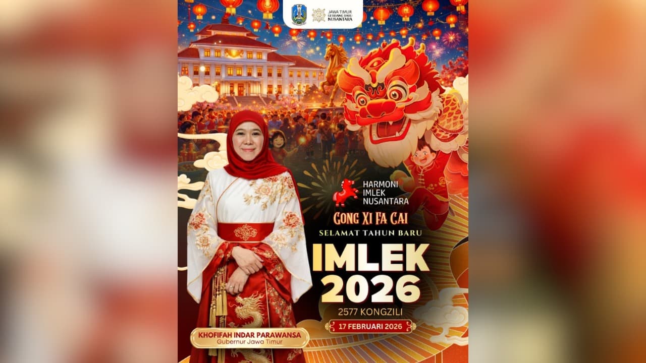 Momen Imlek, Gubernur Khofifah Ajak Perkuat Toleransi Jelang Ramadhan