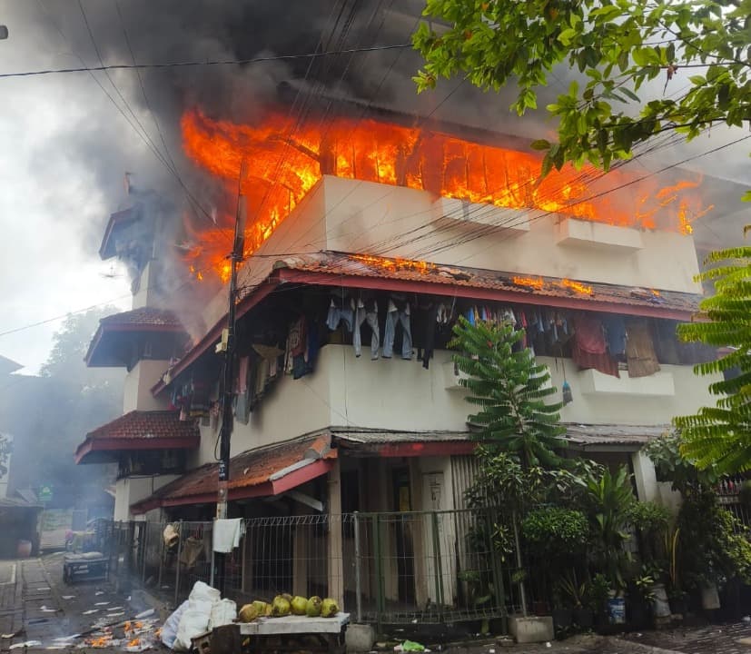 Rusun Sombo Surabaya Terbakar, Enam Kamar Ludes