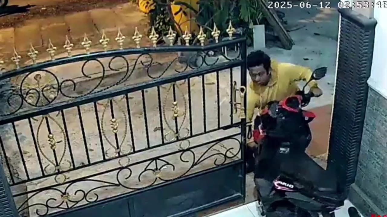 Terekam CCTV, Spesialis Curanmor di 13 TKP Akhirnya Diringkus Usai Gasak Motor Polisi