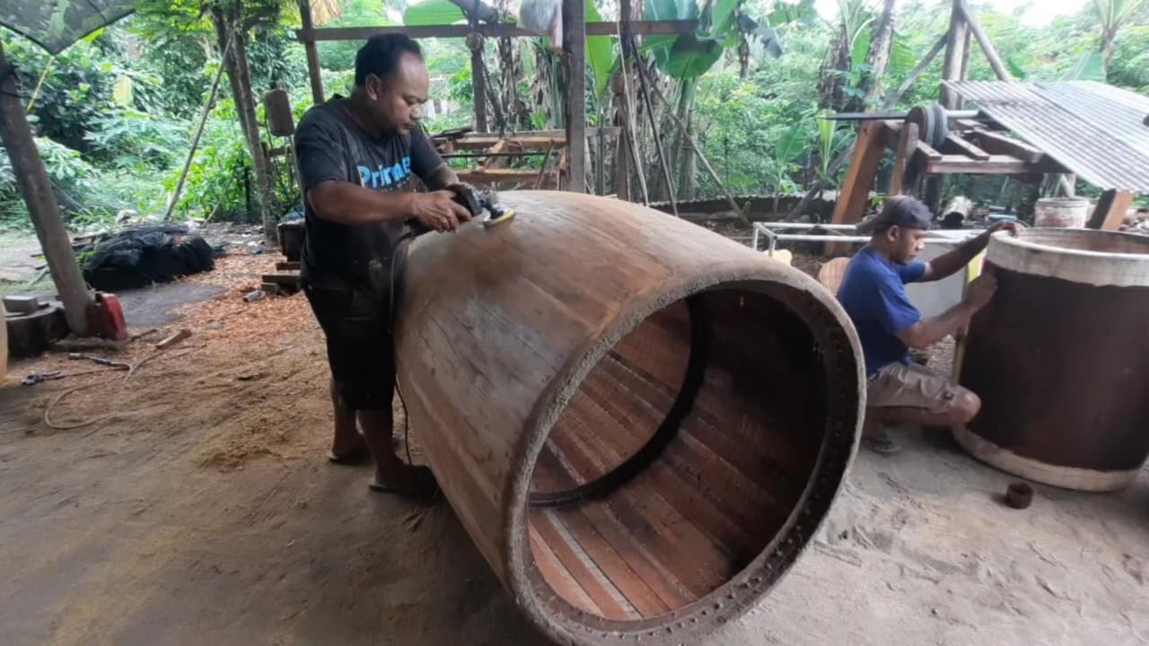 Berkah Ramadan, Pengrajin Beduk di Blitar Kebanjiran Pesanan