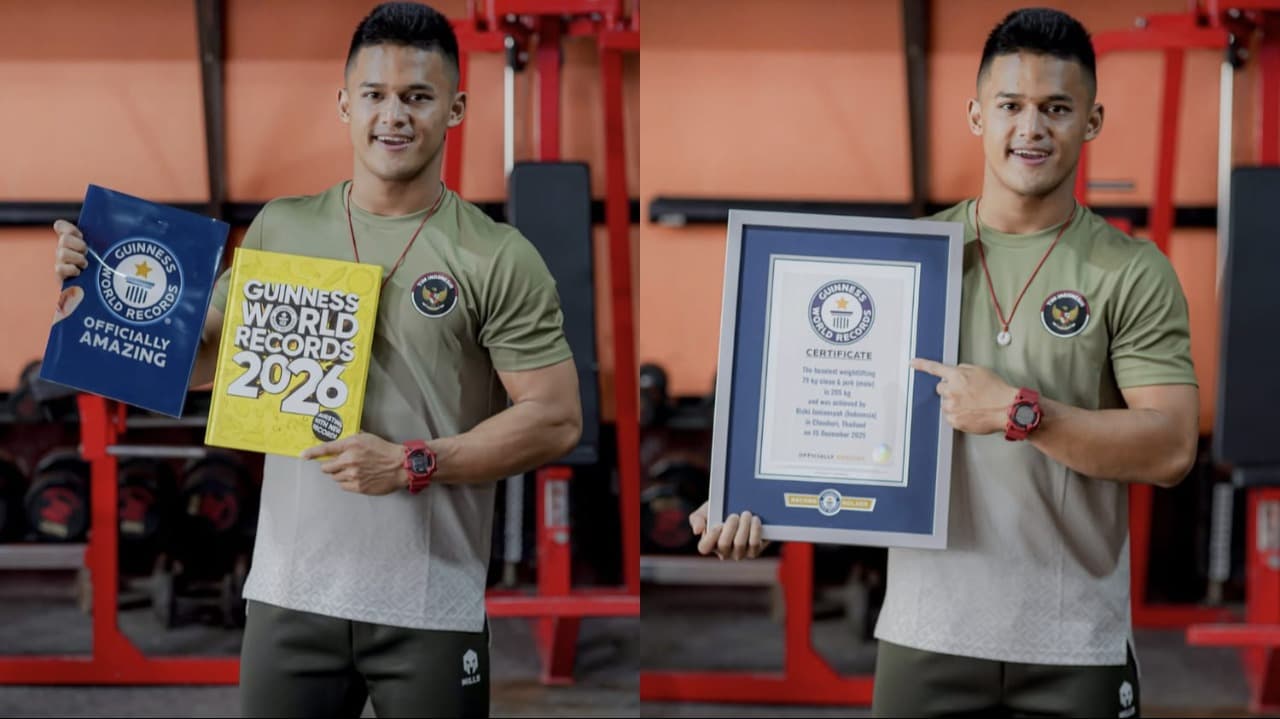 Guinness World Records Kukuhkan Dua Rekor Dunia Lifter Indonesia Rizki Juniansyah