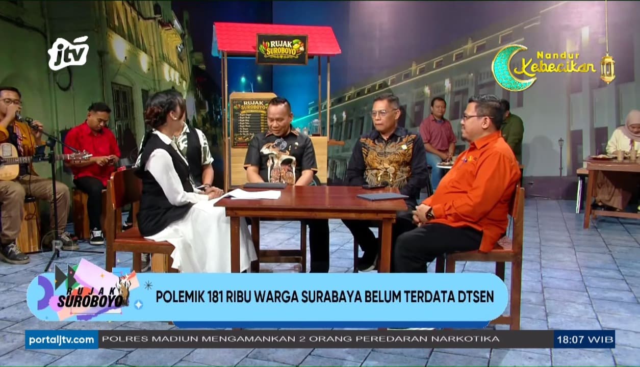 181 Ribu Warga Surabaya Belum Terdata DTSEN, Pemkot Beri Batas Konfirmasi hingga 31 Maret
