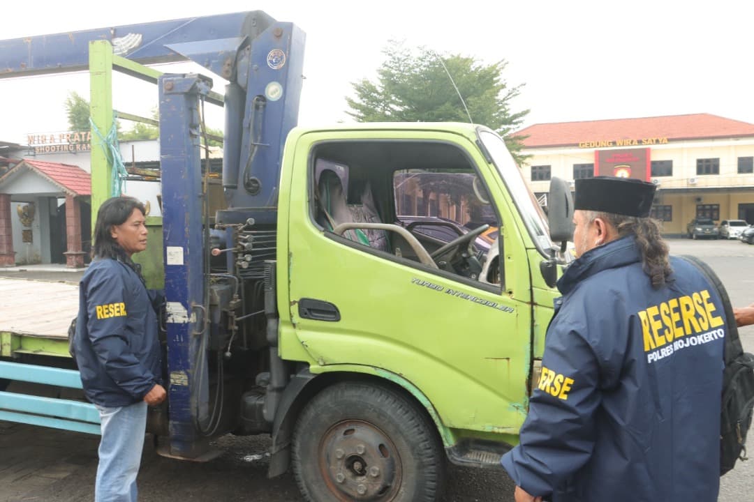 Dua Pelaku Pencurian Truk Hino di Mojoanyar Dibekuk Polres Mojokerto