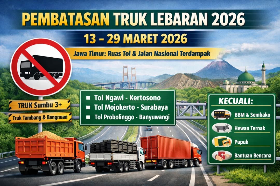 Pembatasan Angkutan Barang Saat Mudik Lebaran Dimulai, Ini Ruas Jalan yang Terdampak
