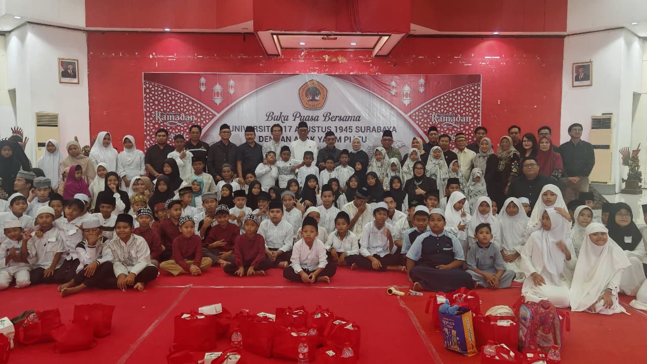 Untag Surabaya Ajak 110 Anak Yatim Buka Puasa Bersama