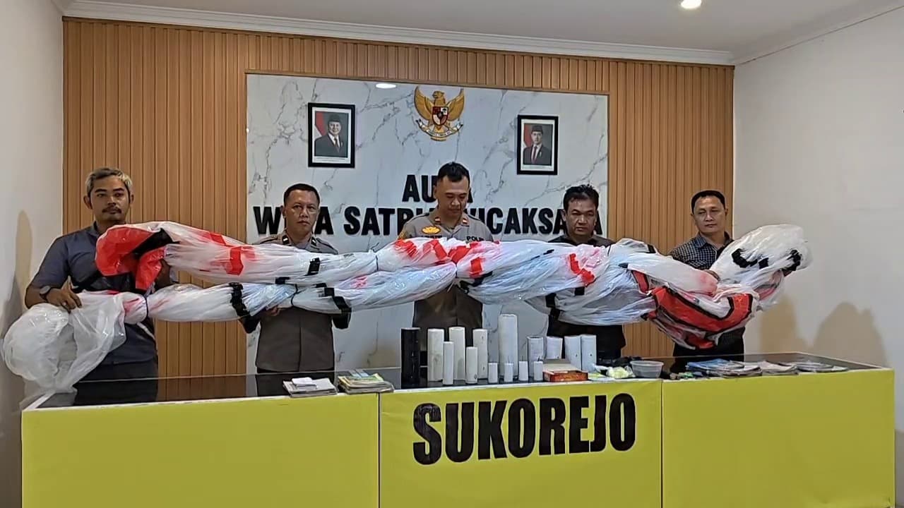 Tiga Anak di Ponorogo Diamankan Polisi, Terlibat Pembuatan Petasan dan Balon Udara Ilegal
