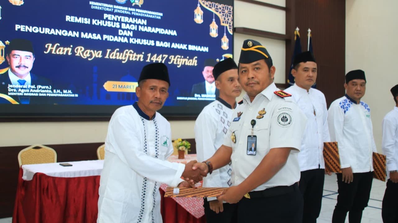 455 Warga Binaan Lapas Banyuwangi Terima Remisi Idul Fitri, 3 Orang Langsung Bebas