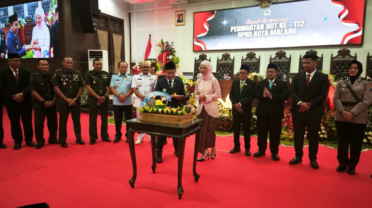 DPRD Kota Malang Gelar Paripurna Istimewa HUT ke-112, Momentum Evaluasi Kinerja dan Santunan Anak Yatim