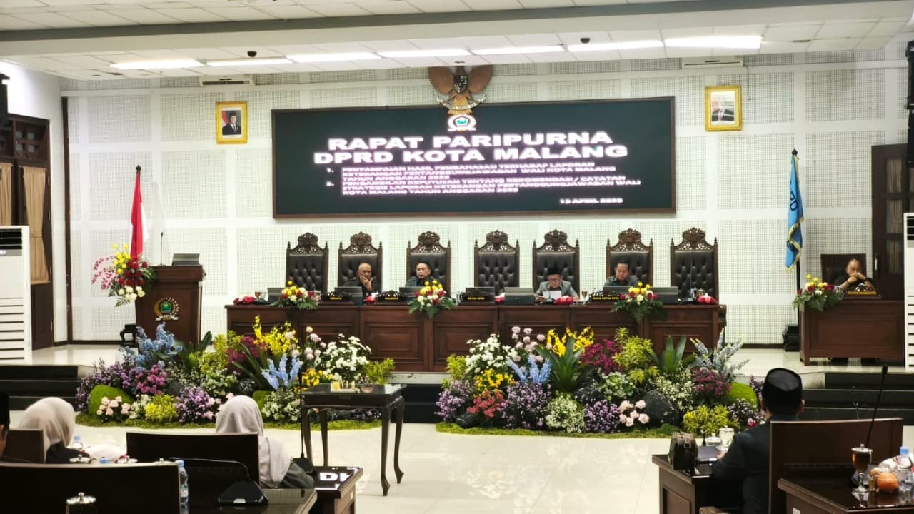 DPRD Sampaikan 20 Rekomendasi LKPJ Wali Kota Malang Tahun 2025, Ketua DPRD Minta Diuraikan dalam Perwal