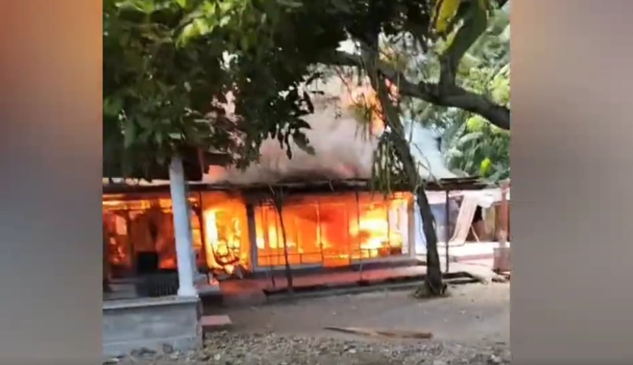 Kebakaran Dua Rumah Rata dengan Tanah, Uang Tunai Ikut Terbakar