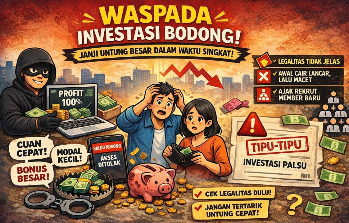 Kenali Modus Penipuan Berkedok Investasi Sebelum Uang Anda Hilang