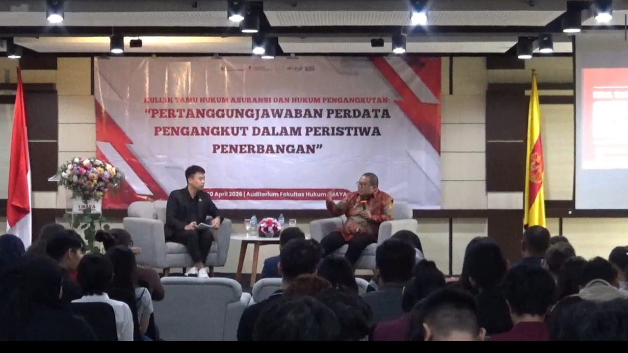 Kuliah Tamu di FH Ubaya: Keluarga Korban Kecelakaan Pesawat Bisa Ajukan Gugatan Perdata