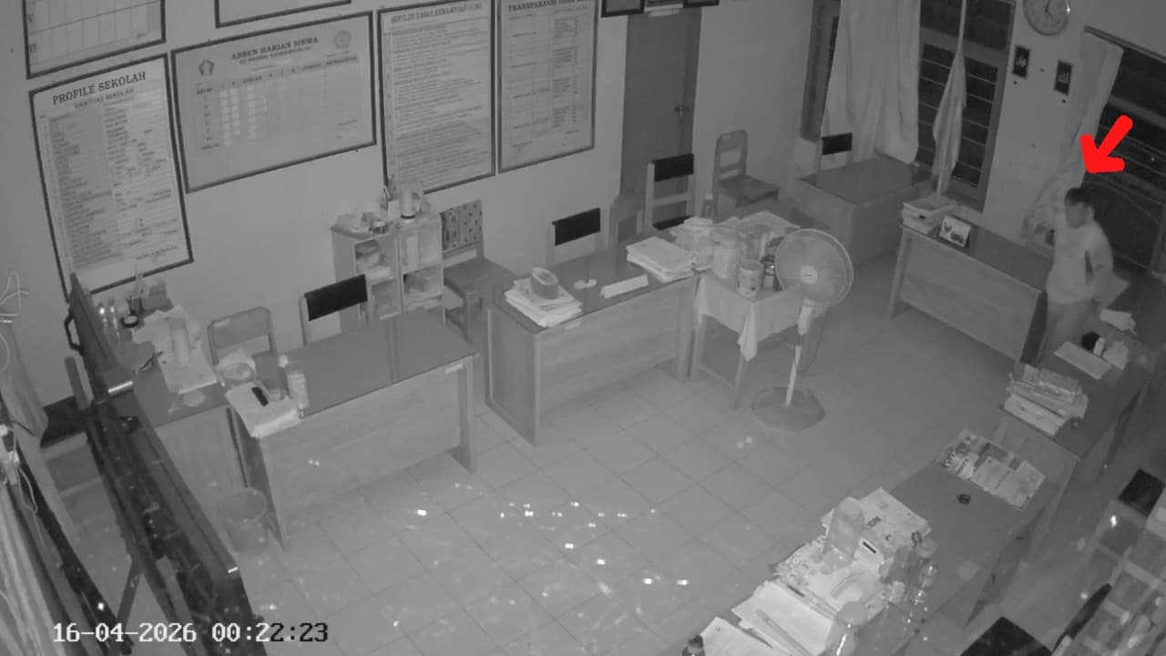 Terekam CCTV, Residivis Pembobol SD di Blitar Akhirnya Diciduk