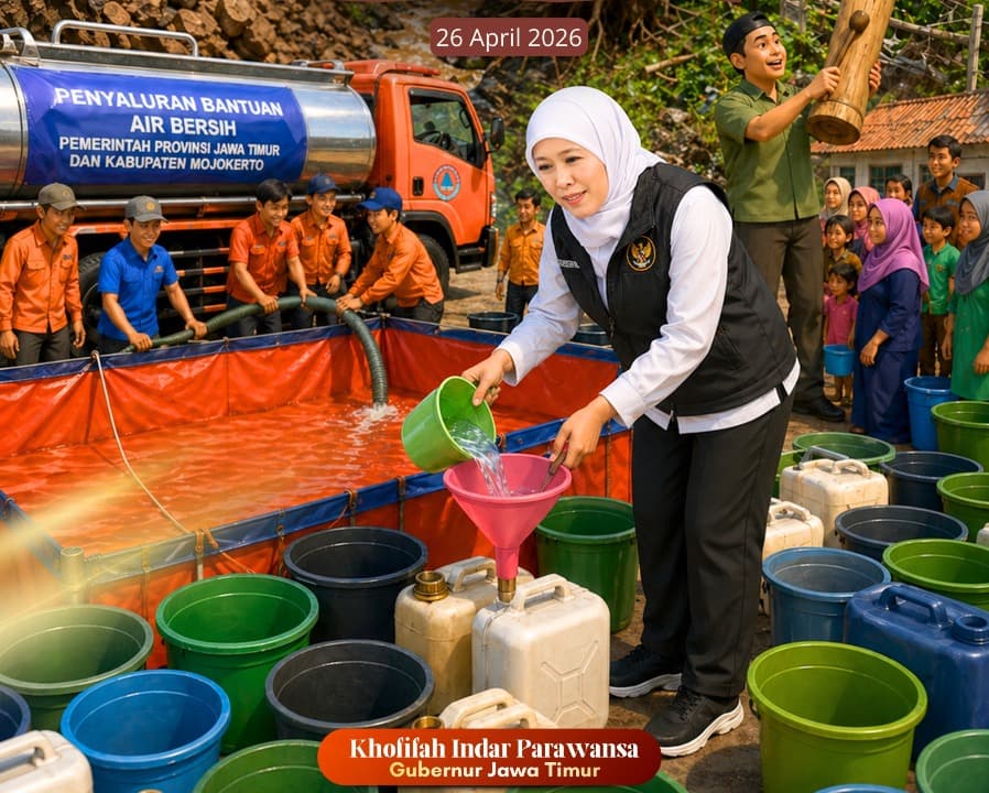 Peringati Hari Kesiapsiagan Bencana, Gubernur Khofifah Ajak Masyarakat Siaga Hadapi Kemarau Ekstrem