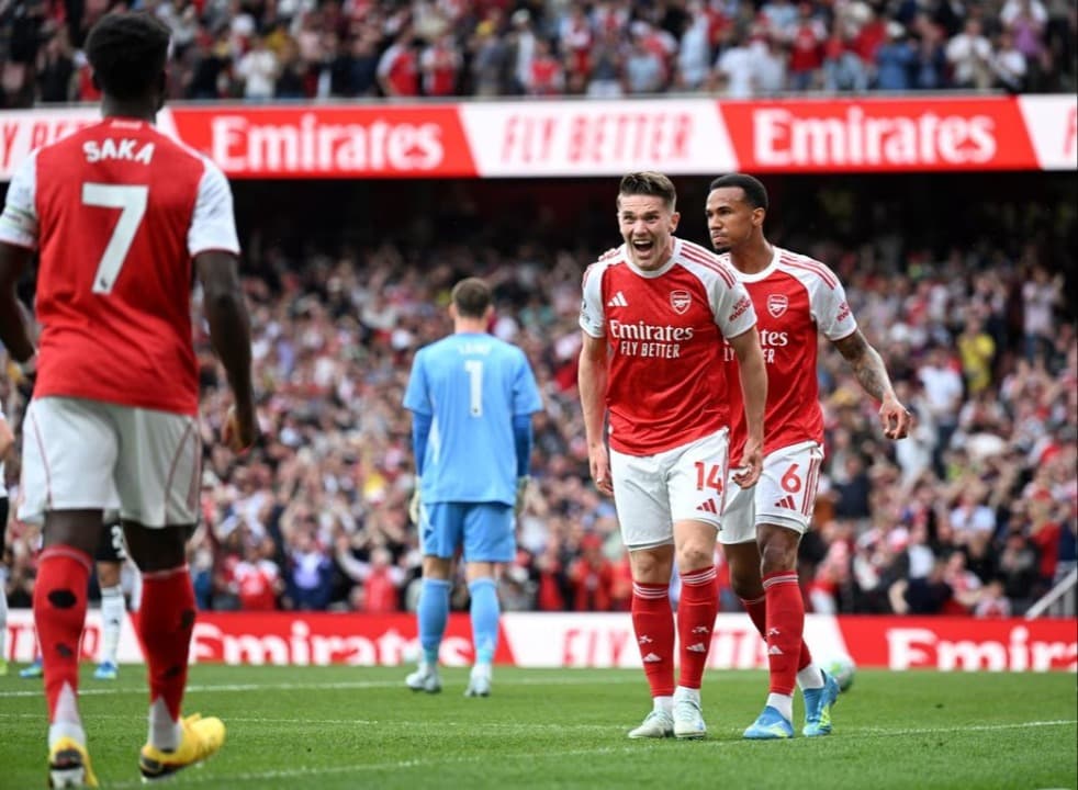 Hasil Liga Inggris: Tumbangkan Fulham, Arsenal Menjauh dari Kejaran Manchester City