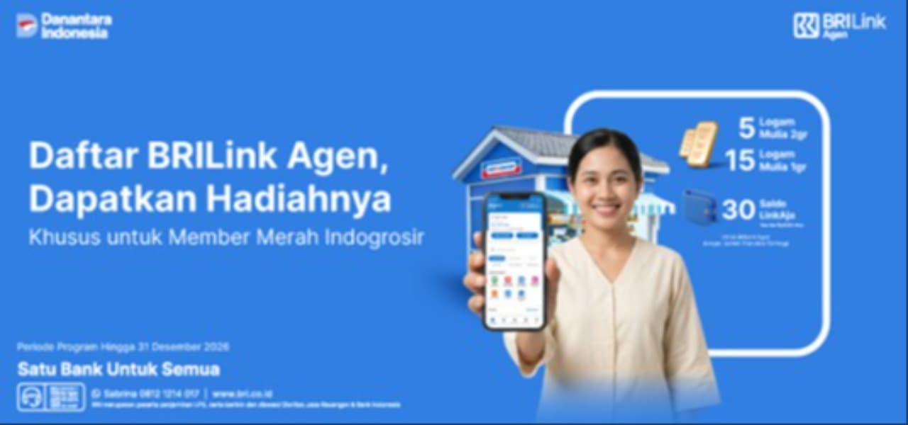 BRILink Agen Siap Panen Hadiah Emas Lewat Program Spesial