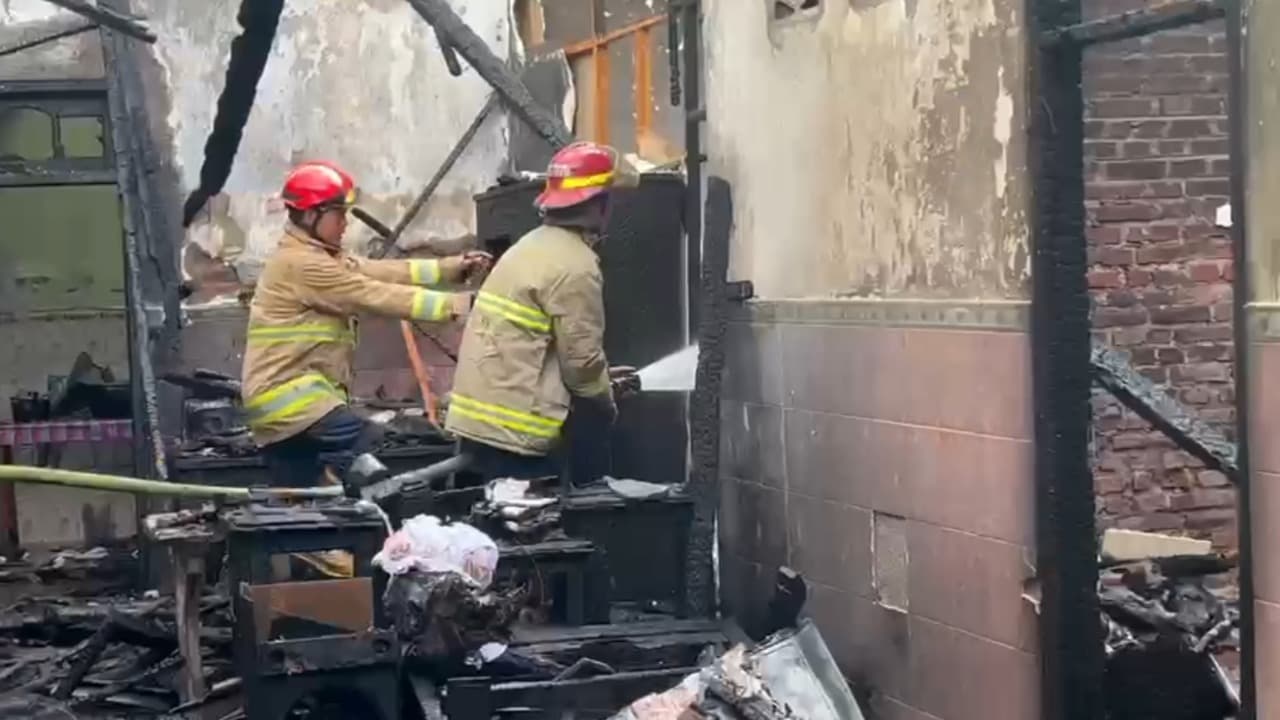 Sebuah Rumah Kos di Maron Kediri Terbakar, Diduga Konsleting Listrik