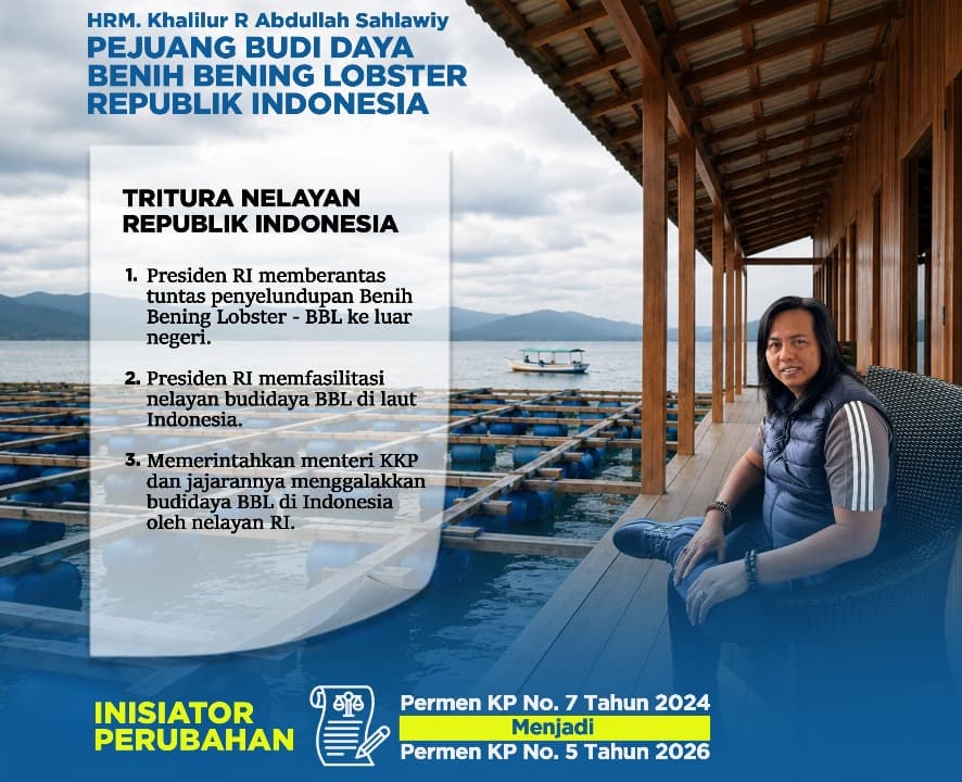 Serukan Tritura Nelayan, Gus Lilur Desak Presiden Prabowo Berantas Penyelundupan Benih Lobster