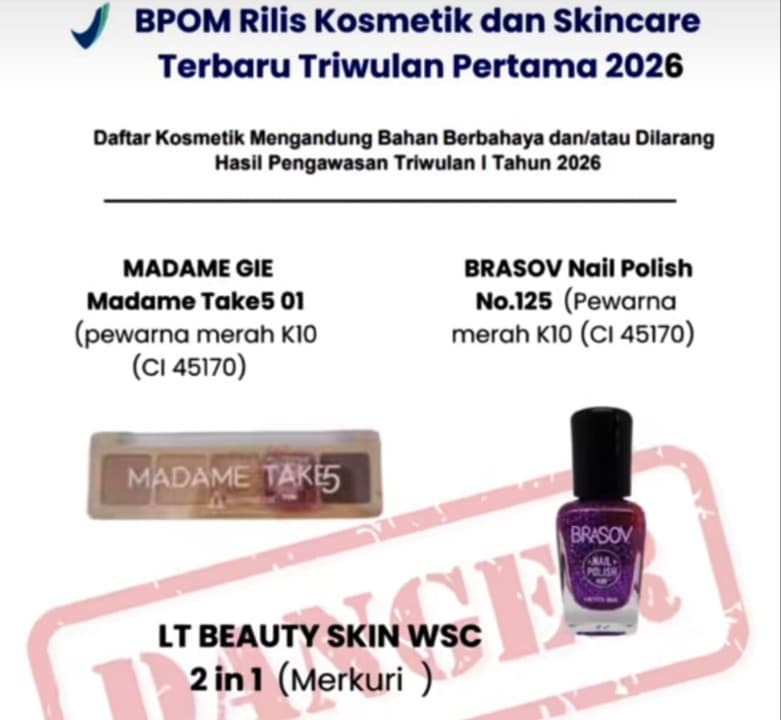 Usai BPOM Umumkan Public Warning Skincare Berbahaya, Publik Soroti Efektivitas Penindakan