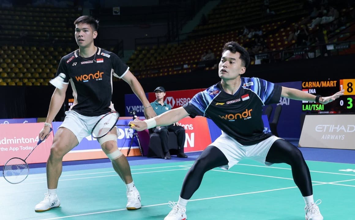 Rekap Hasil Thailand Open 2026: Comeback Manis Leo/Daniel, Menang Telak atas Ganda Taiwan