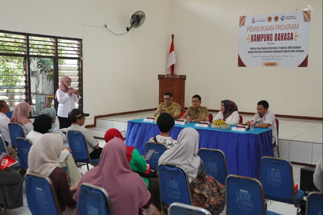 Wujudkan "Pare Baru" di Surabaya, FIB Untag dan Kelurahan Semolowaru Resmikan Kampung Bahasa