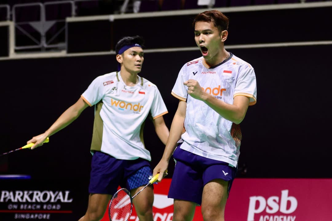 Hasil Singapore Open 2026: Tampil Sensasional Kontra Ganda Putra China, Fajar/Fikri Tembus ke Final