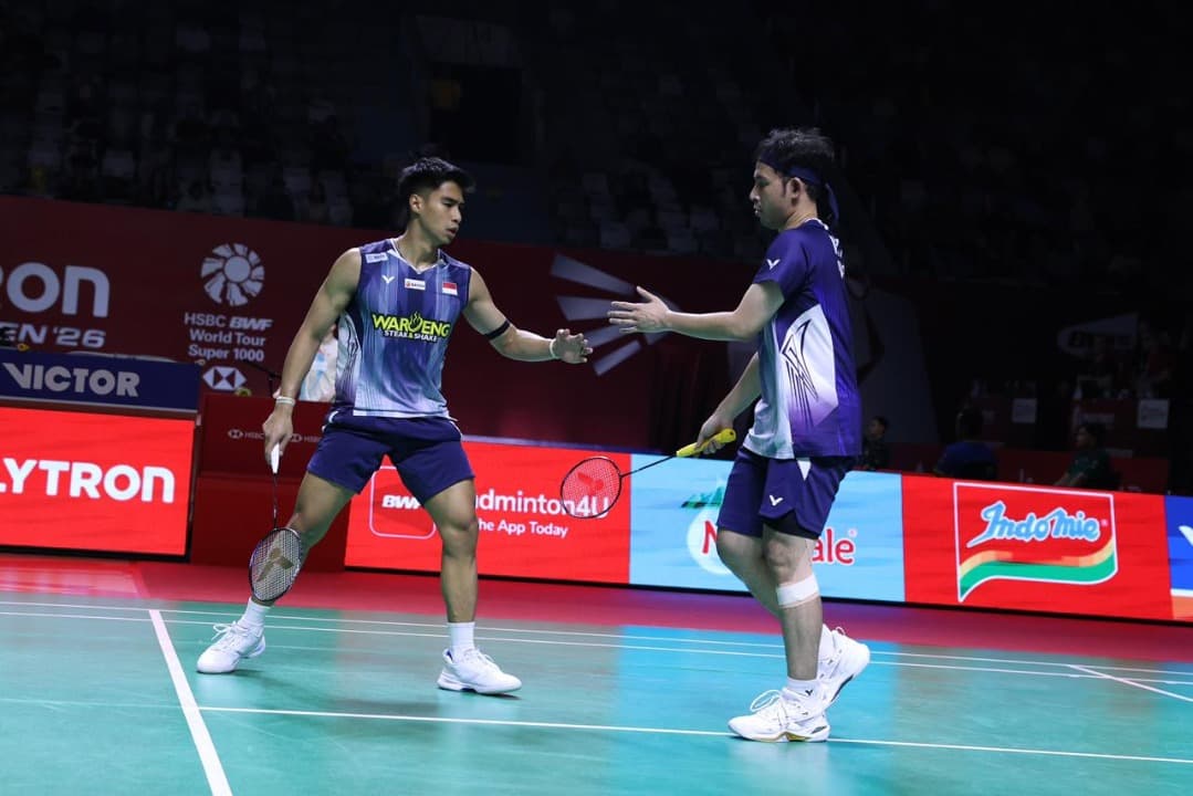 Hasil Indonesia Open 2026: Sabar/Reza dan Raymond/Joaquin Kompak Lolos ke Semifinal