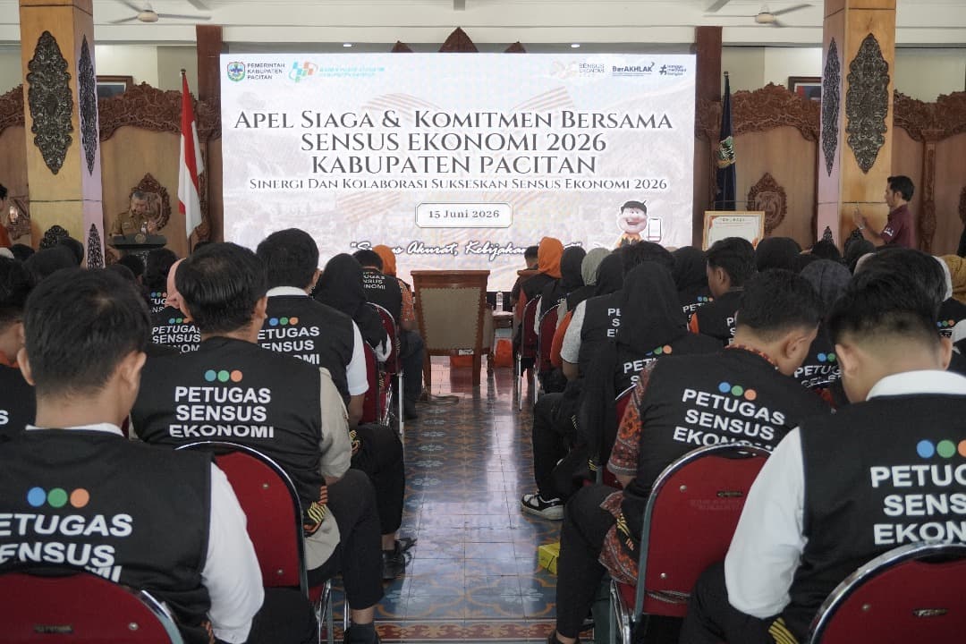 Sensus Ekonomi 2026 Resmi Bergulir, BPS Pacitan Kerahkan 1.080 Petugas