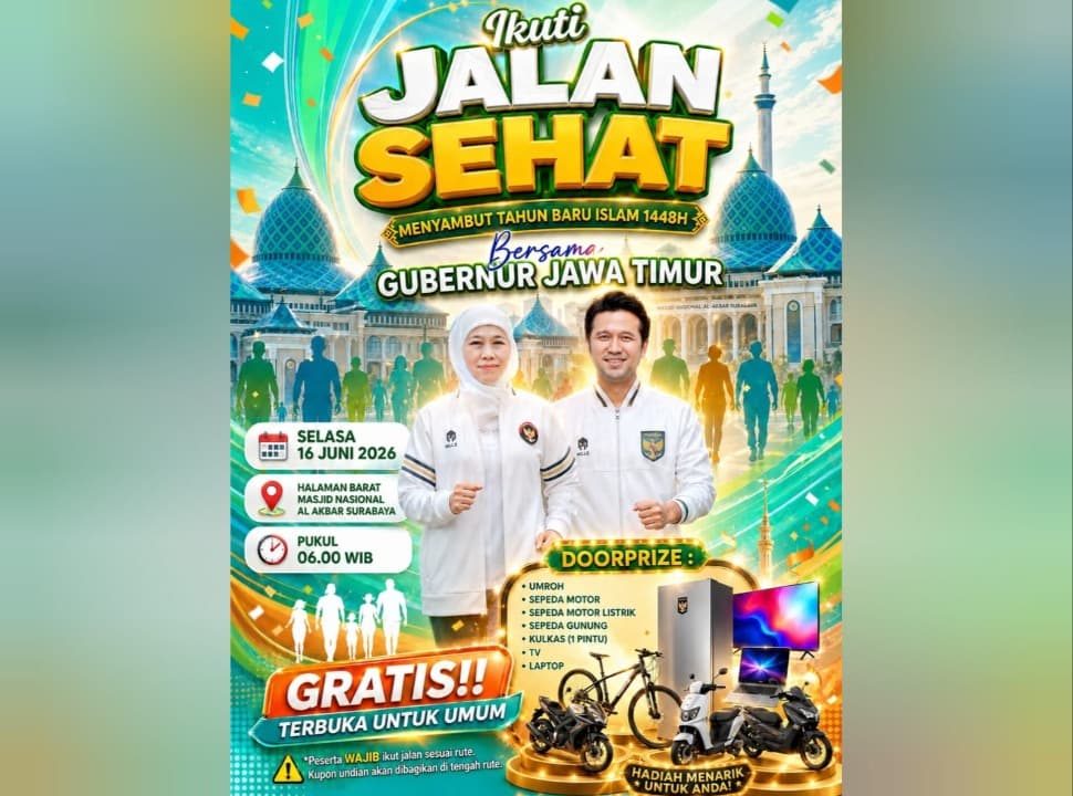 Pemprov Jatim Pastikan Pembagian Kupon Jalan Sehat Sudah Sesuai Prosedur