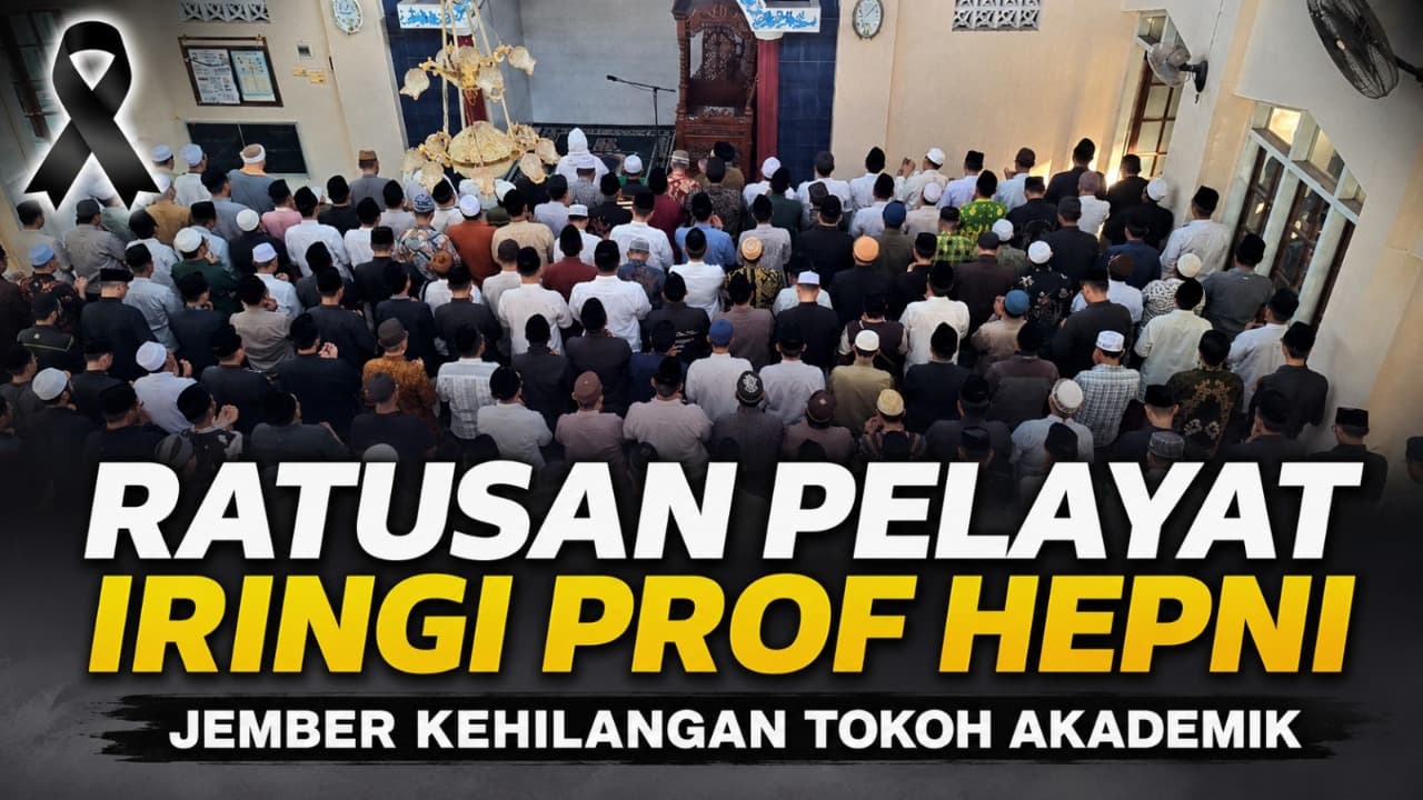 Ratusan Pelayat Iringi Prof Hepni, Jember Kehilangan Tokoh Akademik