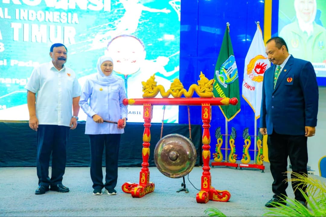 Rakerprov KONI Jatim 2026, Gubernur Khofifah Tekankan Pentingnya Pembinaan Sejak Dini