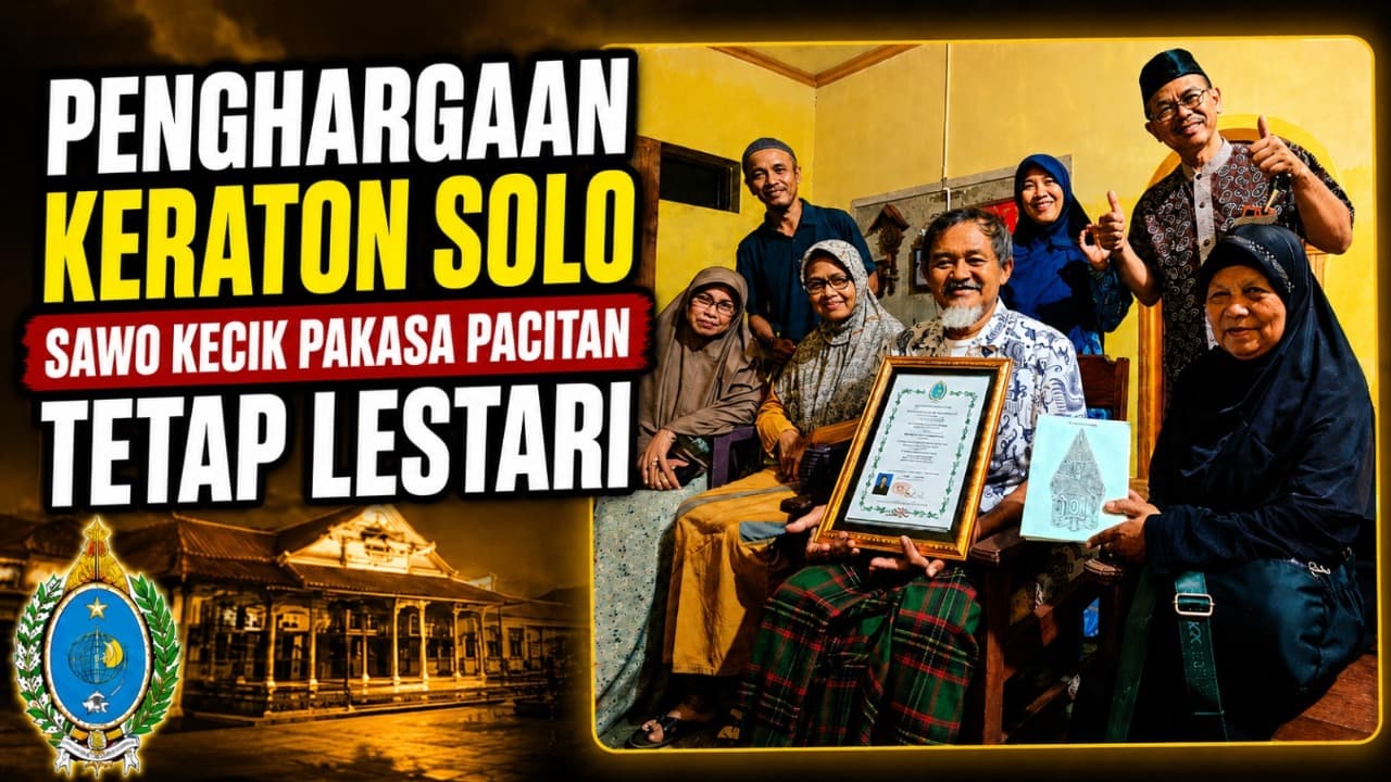 Sawo Kecik Pakasa Pacitan Terima Penghargaan Keraton Surakarta, Budaya Mocopat Terus Dilestarikan