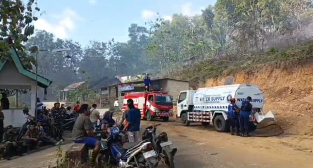 Belasan Hektare Hutan Rakyat di Pacitan Terbakar, Api Nyaris Merembet ke Permukiman
