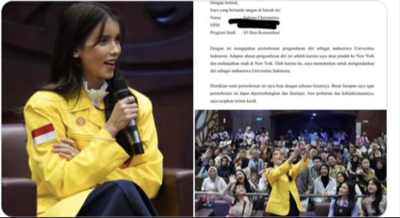 Pindah Studi ke New York, Sabrina Chairunnisa Putuskan Mundur dari UI