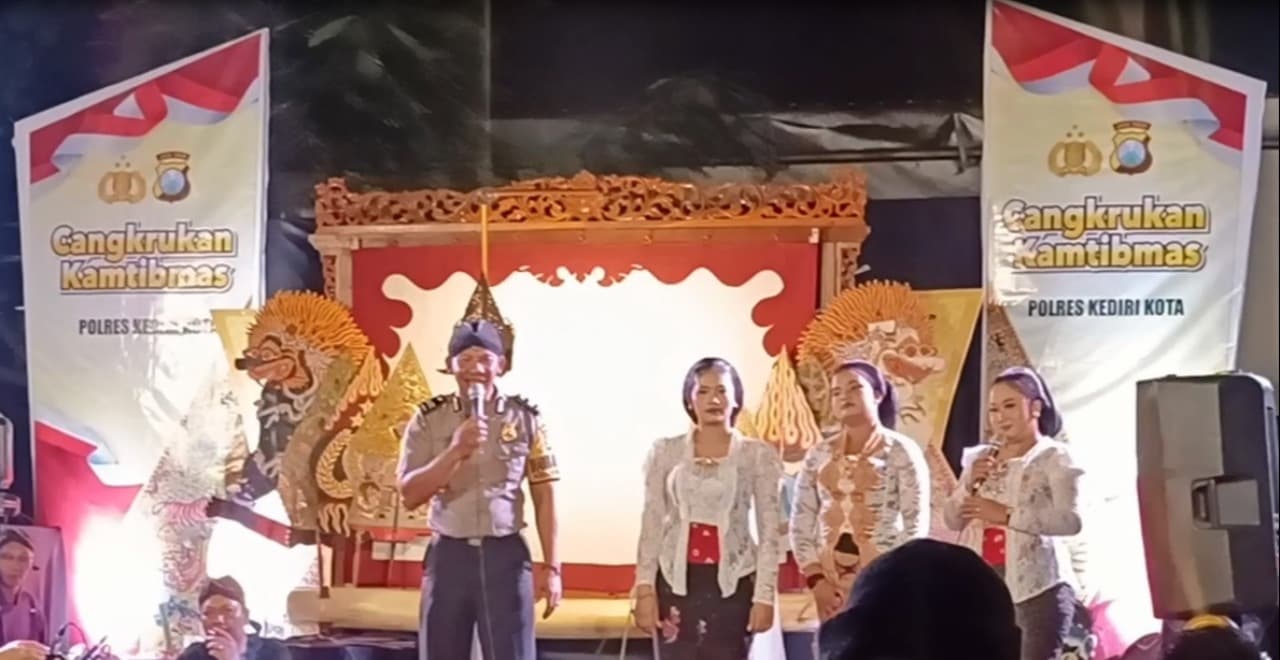 Pager Mangkok Jadi Jurus Jaga Kamtibmas, Polres Kediri Kota Gandeng Kesenian Tradisional
