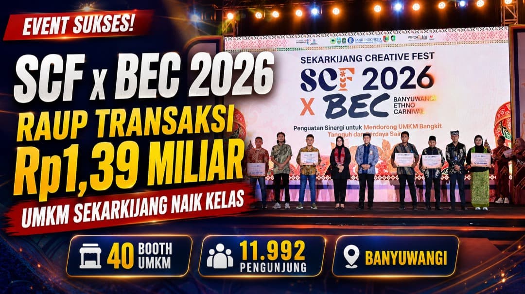 SCF x BEC 2026 Raup Transaksi Rp1,39 Miliar, UMKM Sekarkijang Naik Kelas
