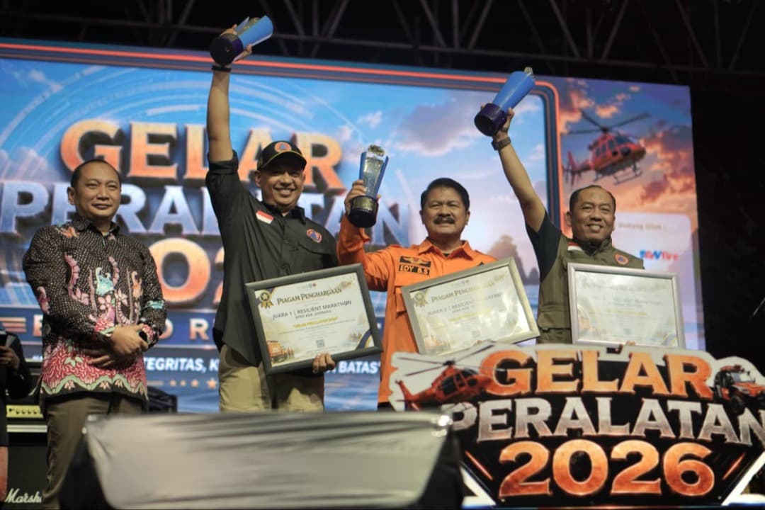 Gelar Peralatan Jatim 2026 Ditutup Roy Boomerang, Delegasi BPBD Jember Sabet Juara Umum