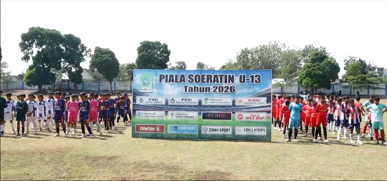 Piala Soeratin U-13 Kabupaten Kediri Bergulir, Jadi Ajang Asah Talenta Pesepak Bola Muda
