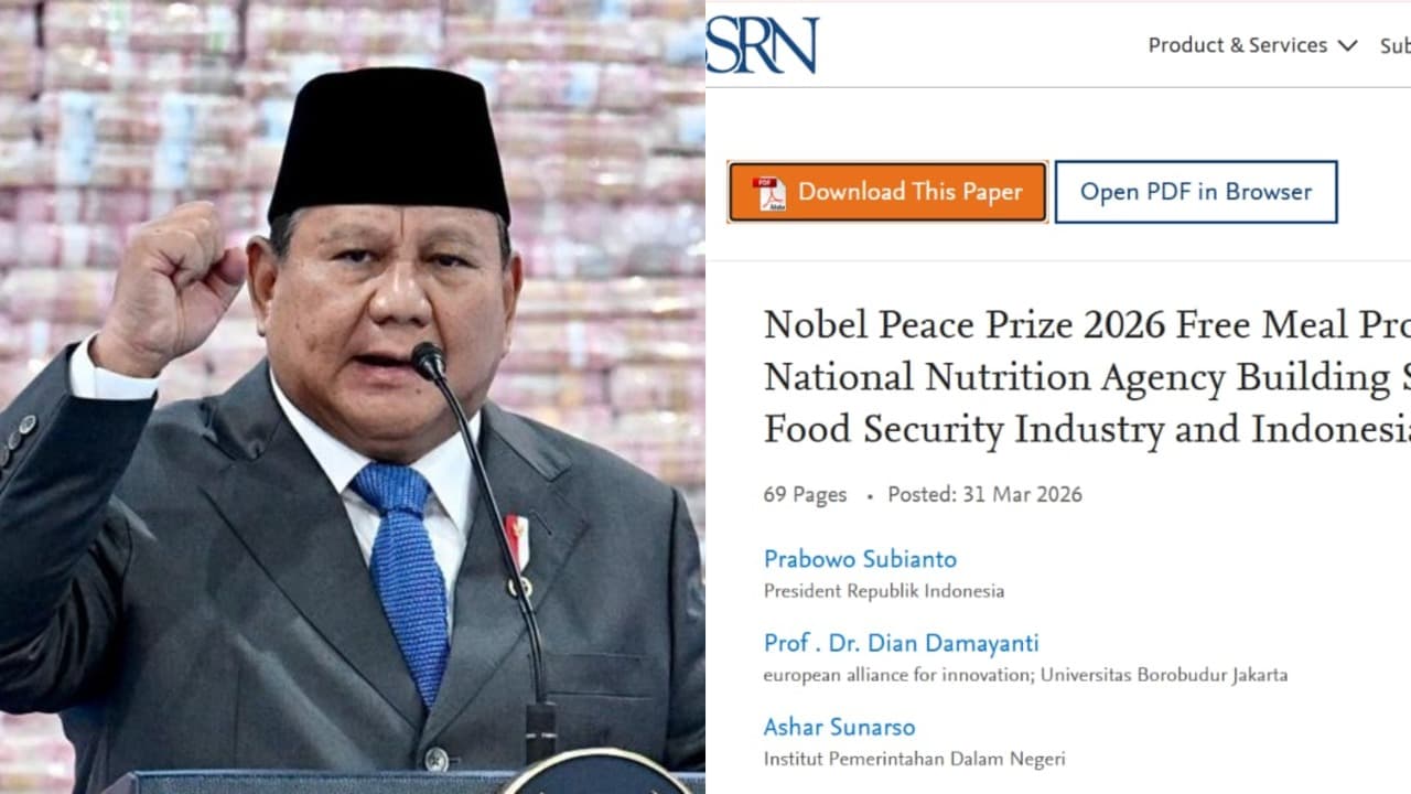 Nama Prabowo Muncul di Paper Nobel Perdamaian 2026, Diduga Gunakan AI