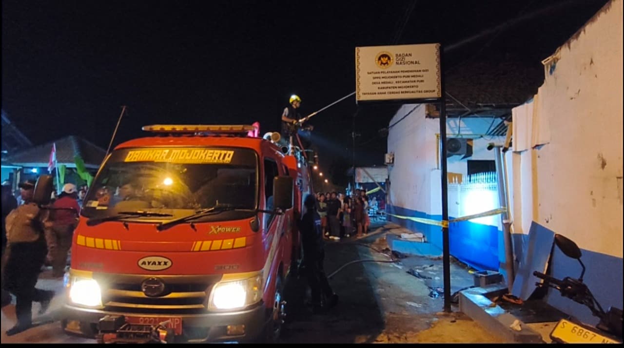 Tabung Gas Meledak, Dapur SPPG Medali Mojokerto Terbakar