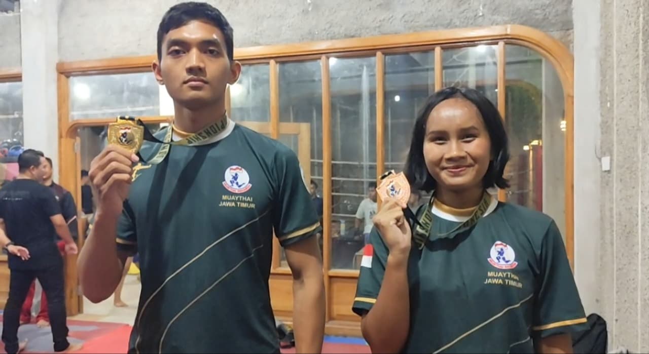 Dua Atlet Muaythai Sidoarjo Raih Medali Kejurnas 2026, Siap Bidik Emas Porprov Jatim