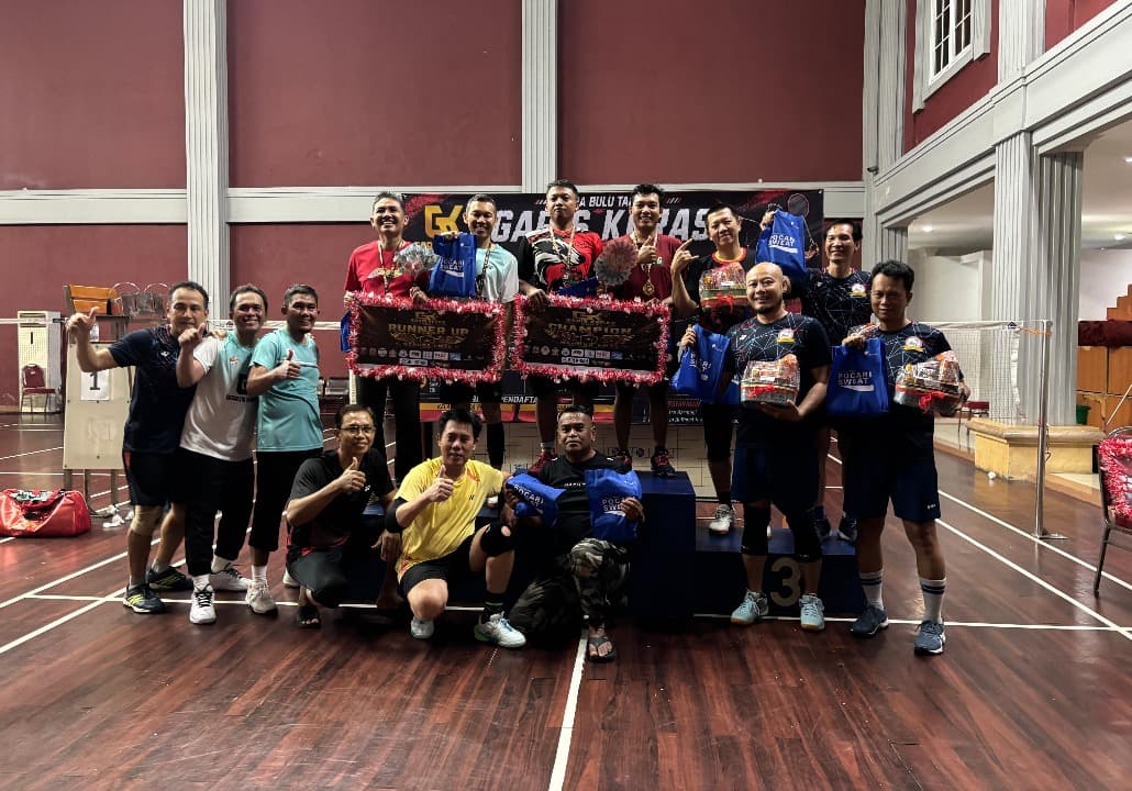 Meriahkan HUT ke-81 RI, GK Gelar Kejuaraan Badminton Antar Warga Citra Harmoni
