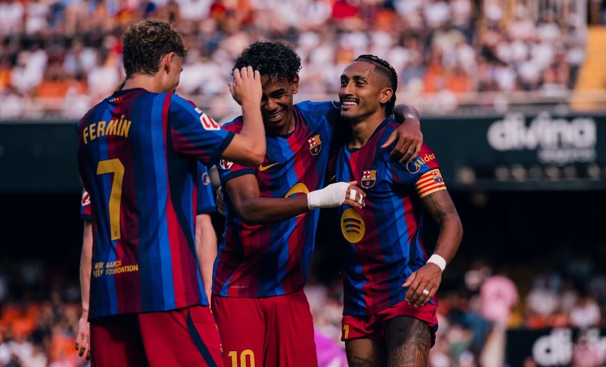 Hasil Liga Spanyol: Barcelona Hantam Valencia 5 Gol Tanpa Balas, Makin Kokoh di Puncak Klasemen