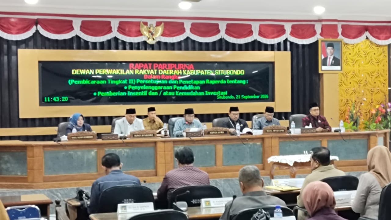 DPRD Situbondo Setujui Perubahan APBD 2026 dan Dua Raperda, Hasilnya Segera Dievaluasi Gubernur Jatim