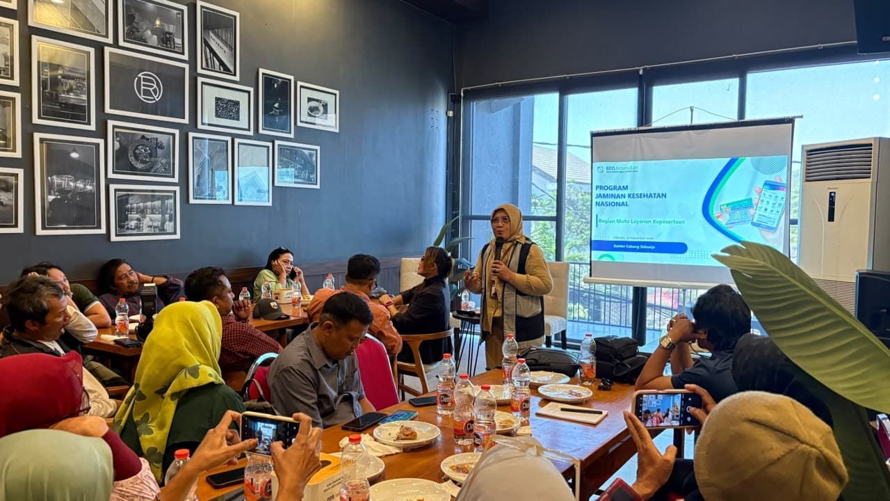 BPJS Kesehatan Sidoarjo Gandeng Puluhan Jurnalis Masifkan Edukasi JKN