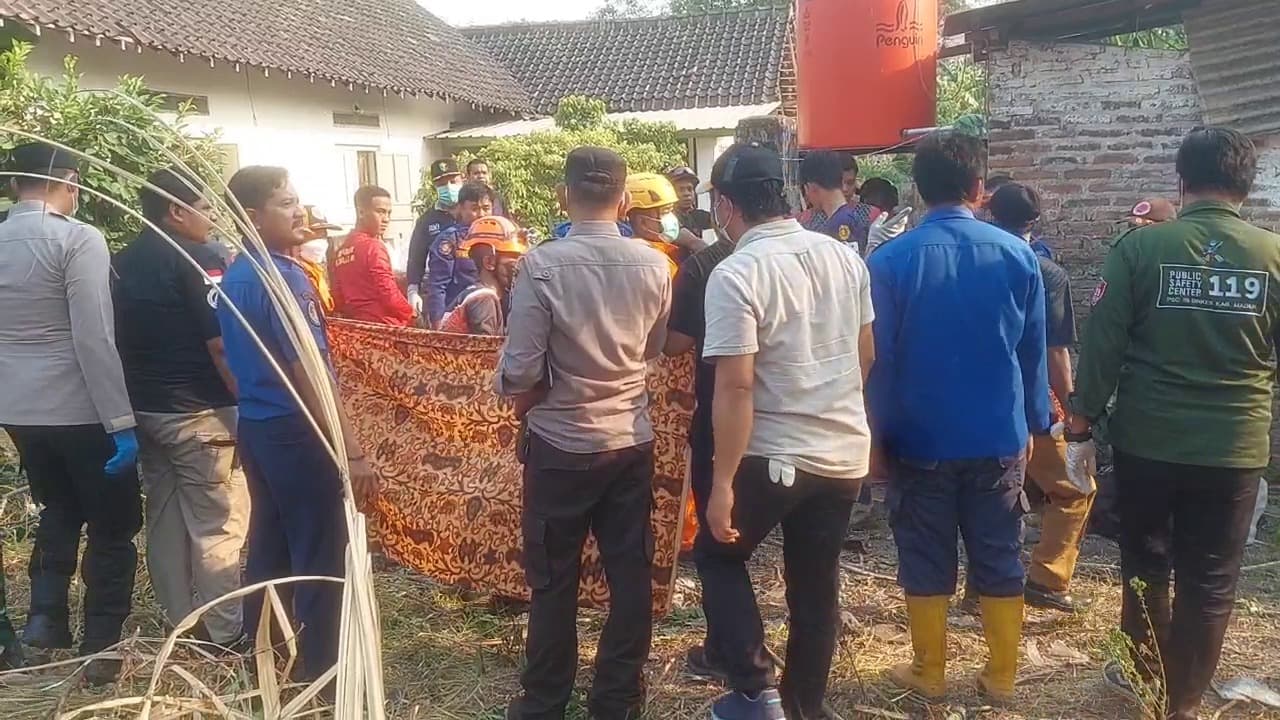 Lansia 76 Tahun Tewas Tercebur Sumur Sedalam 20 Meter di Madiun