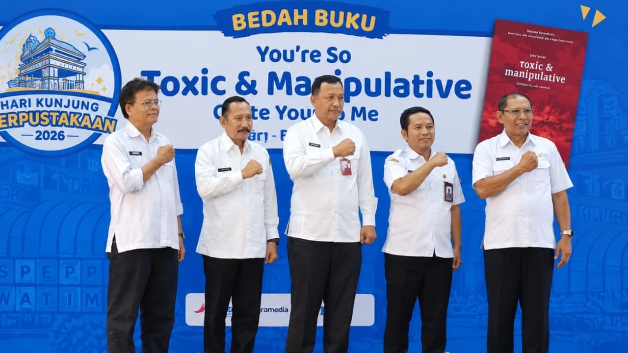 Peringati Hari Kunjung Perpustakaan 2026, Disperpusip Jatim Gelar Bazar, Pameran hingga Bedah Buku