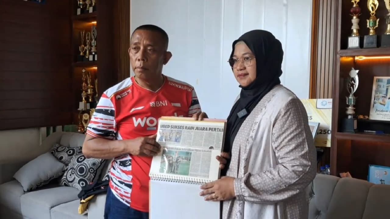 Keringat Sang Ayah di Balik Emas Pertama Ubed untuk Indonesia
